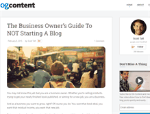 Tablet Screenshot of ogcontent.com